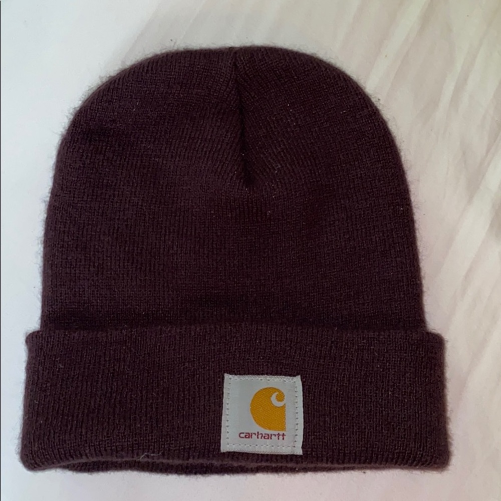 Purple carhartt beanie